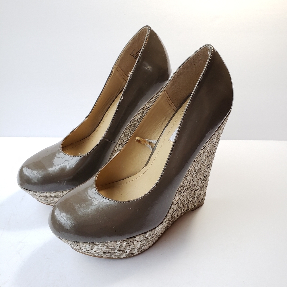Steve Madden platform patent wedges P-Elli